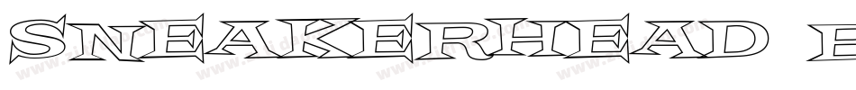 Sneakerhead BTN Outline字体转换